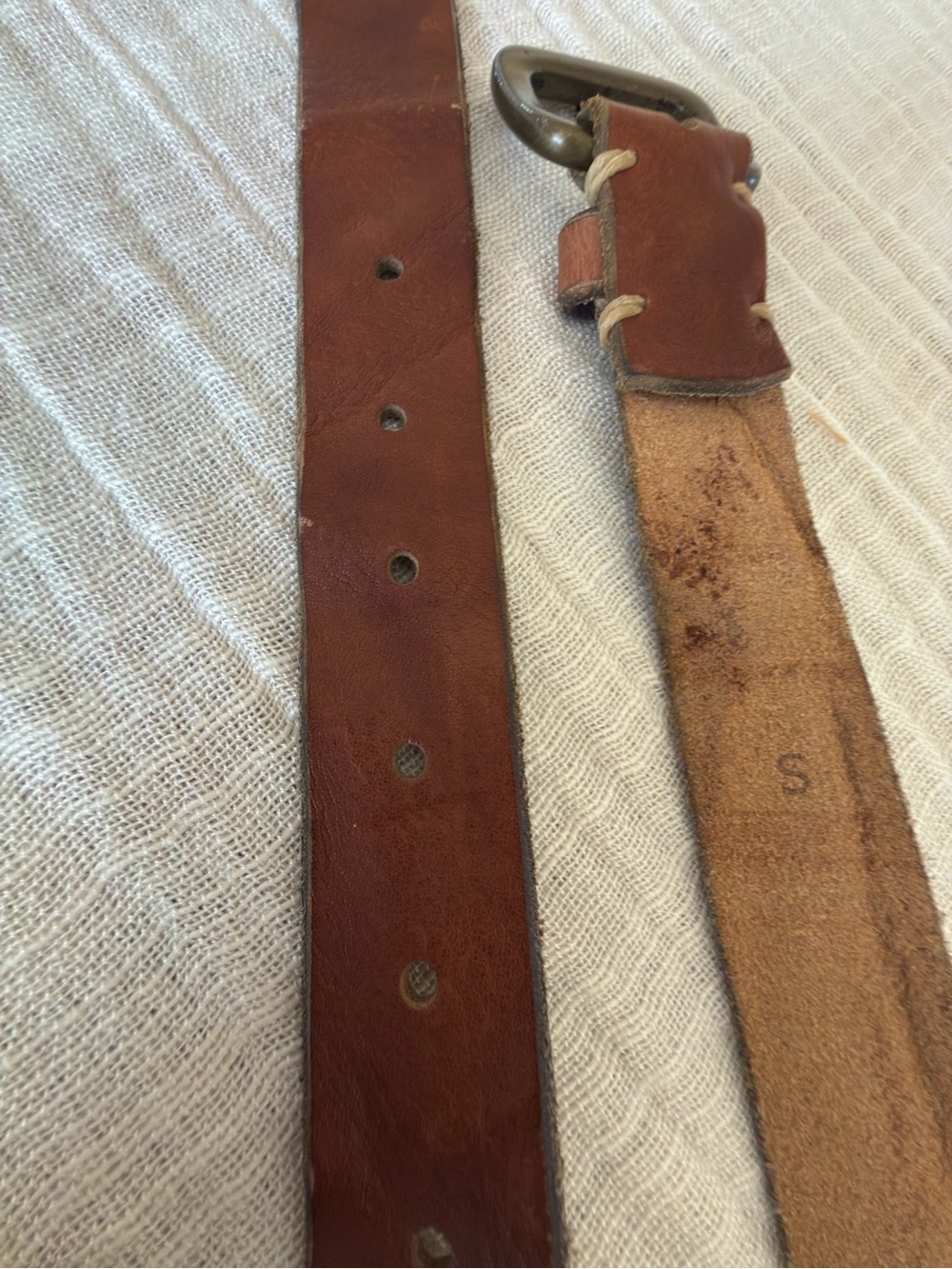🤎 Rustic J.Crew Genuine Italian 
Leather Belt - Size S 🕰️ - Picture 10 of 16